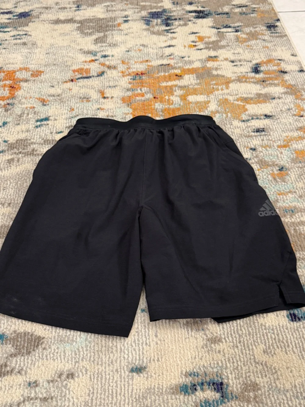 Adidas Axis Woven 3.0 Training Shorts J7973 solid black athletic gym shorts sz M